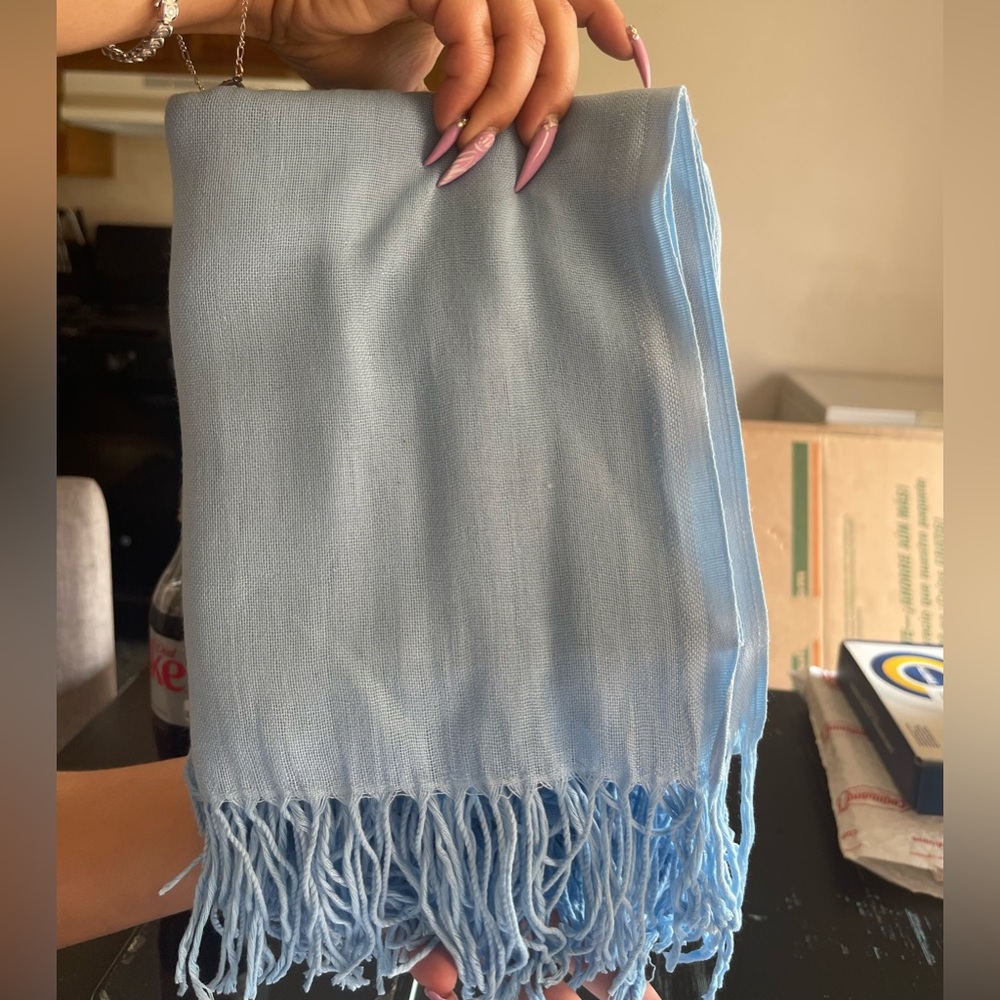 Light blue shawl